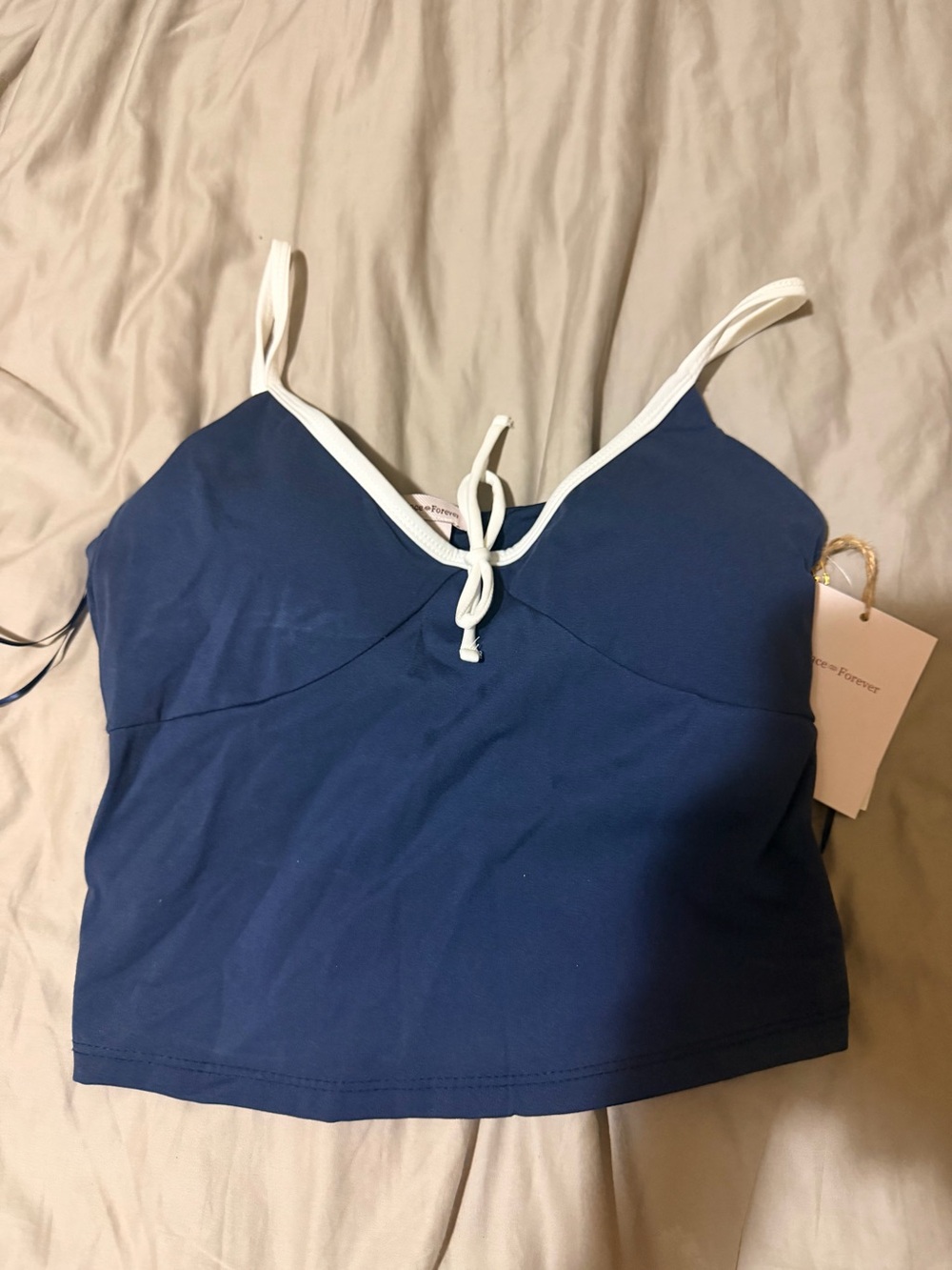 Since forever navy blue top sz S nwt